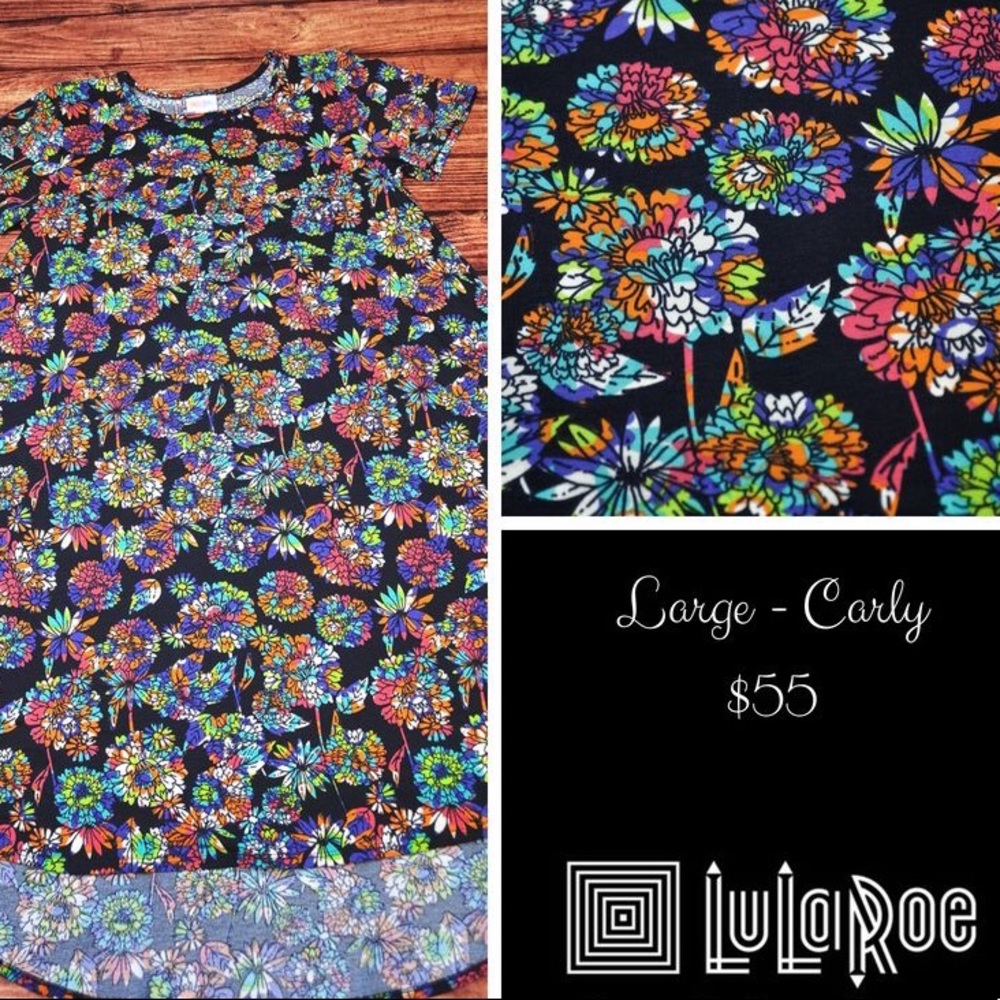LuLaRoe Carly Swing Dress  - Large